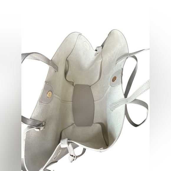 Taupe Faux Leather Tote Bag - Picture 5 of 9